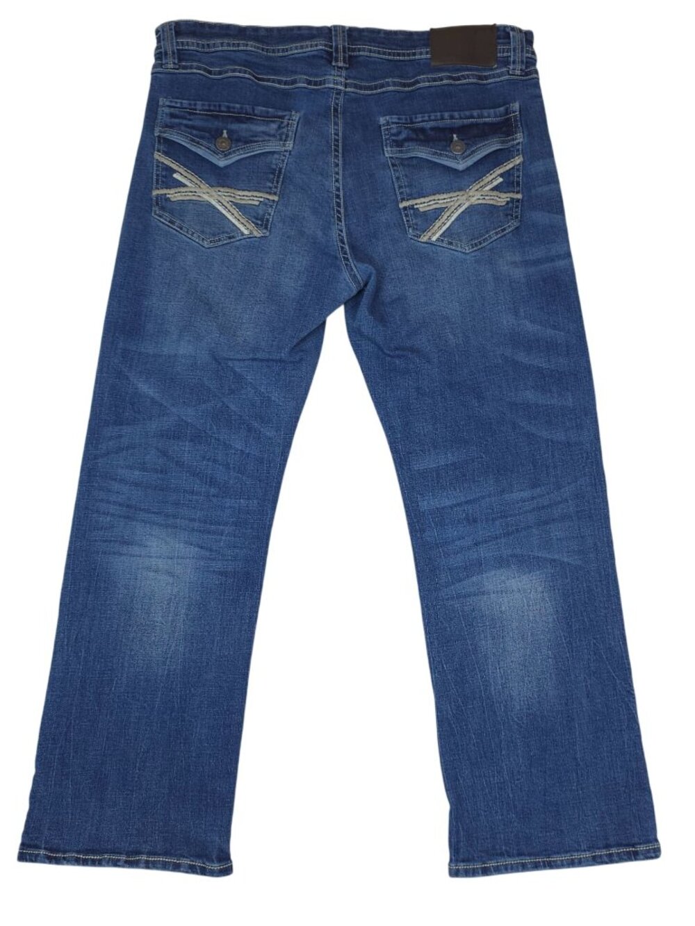 TK Axel Slim Bootcut Jeans W36 X L30 Blue Denim Mens Cotton Blend